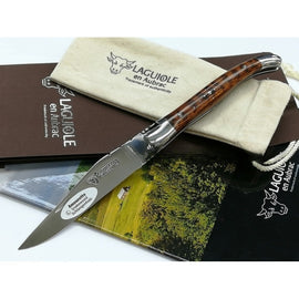 Laguiole En Aubrac Folding Knife (11cm) - Amourette (Snakewood)