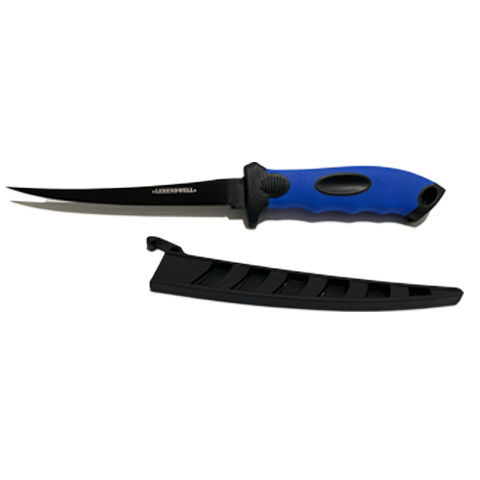 Lebendwell Vaal Fillet Black Bade Blue Handle 6 Inch | King Of Knives Australia