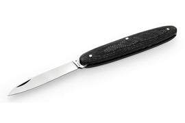 Maserin Temperini, 60mm blade black carbon fibre handle