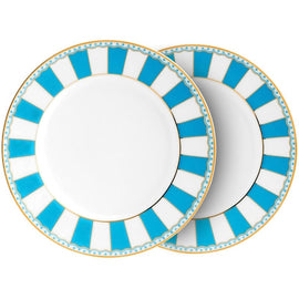 Noritake Carnivale Cake Plate Set Light Blue | Noritake Dinnerware, King of Knives