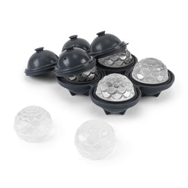Peak Cocktail Ice Tray Petal - Charcoal
