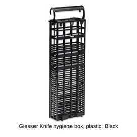 Giesser Knife hygiene box, plastic, black