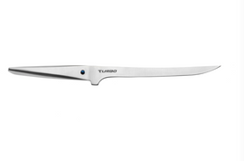 Chroma Type 301 Blue Turbo Steel Ka-Six edge designed by F.A. Porsche 7 1/2 inch Filet Knife