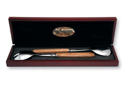 Laguiole En Aubrac 2pc Salad Set - Olive Wood