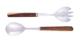 Laguiole En Aubrac 2pc Salad Set - Pistachio Wood