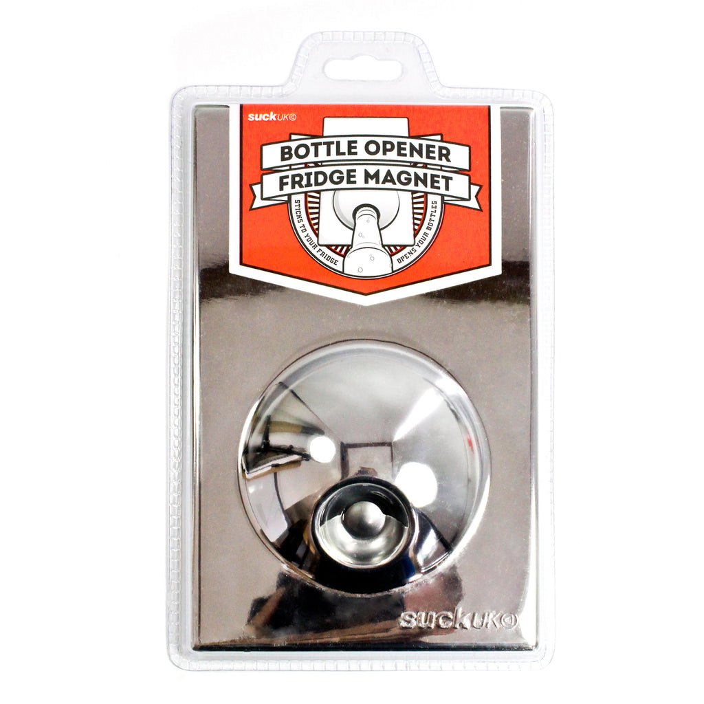 Suck UK Fridge Magnet Bottle Opener - Stainless Steel