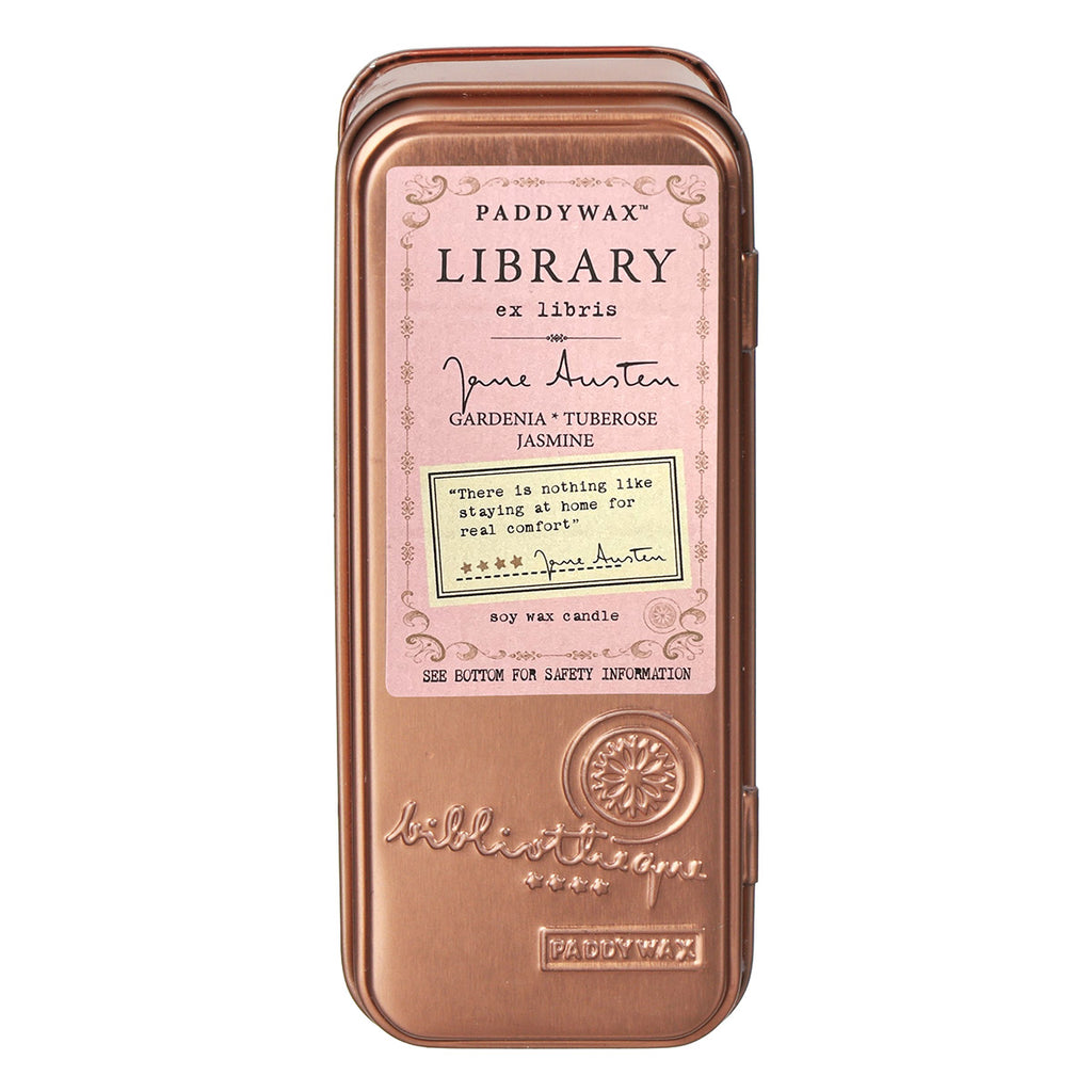 Library Travel Tin Soy Wax Scented Candle | Candles & Diffusers | King of Knives Australia