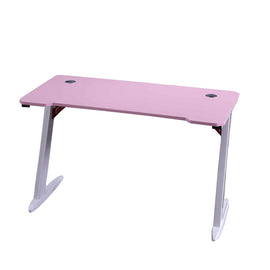 140cm RGB Gaming Desk Black with LED Lights & Carbon Fiber Finish