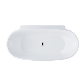 Palermo 1750 Freestanding Acrylic Bath with Chrome Waste | King of Knives e-store