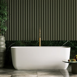 Terriccio 1700mm Freestanding Acrylic Bath with Chrome Waste | King of Knives e-store