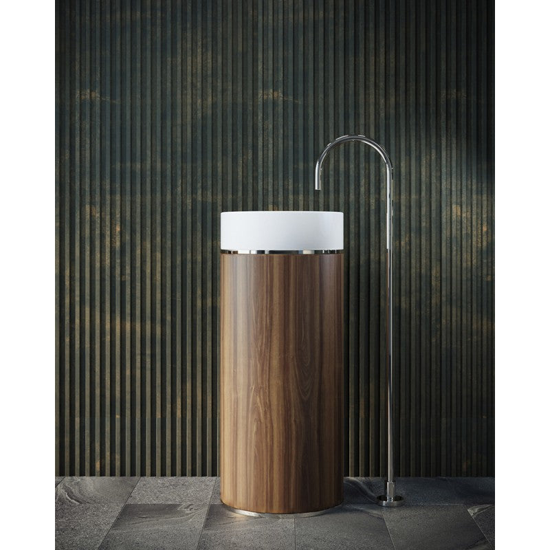 Bathroom Sinks - Tesoro Pedestal Basin Chrome