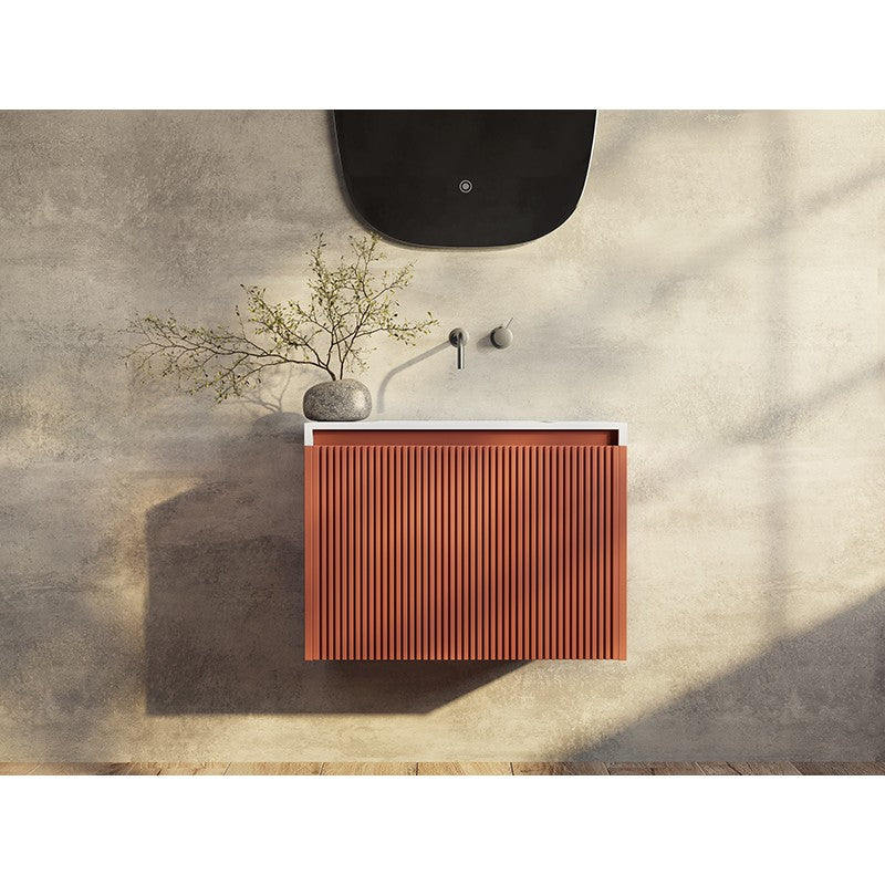 Rimini 800mm Wall Hung Vanity in Potter’s Clay | King of Knives e-store