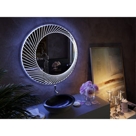 Bathroom Mirrors Decors - Bucciano Round LED Bathroom Wall Mirror | King of Knives e-store
