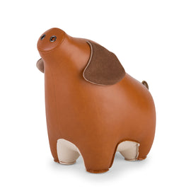 Zuny Bookend Pig Tan
