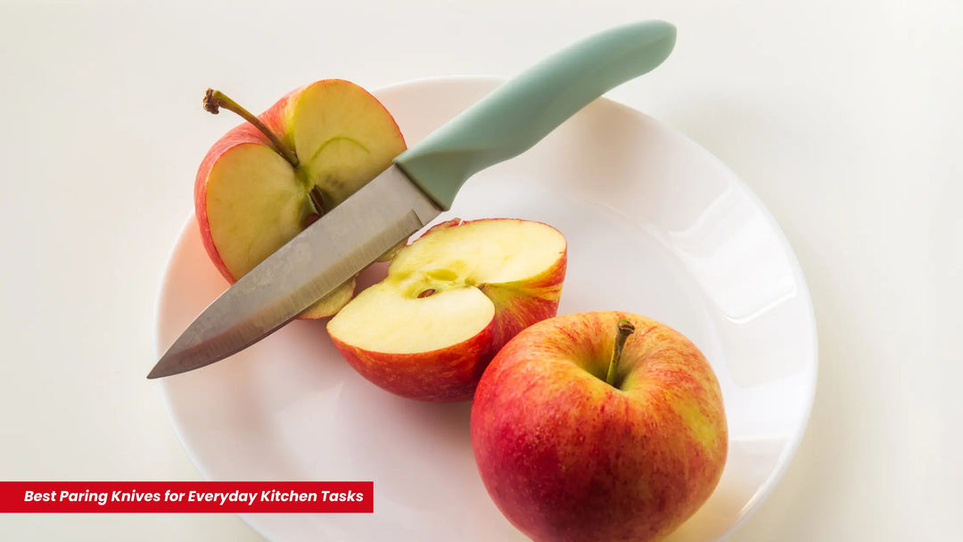 a paring knife used for slicing apples