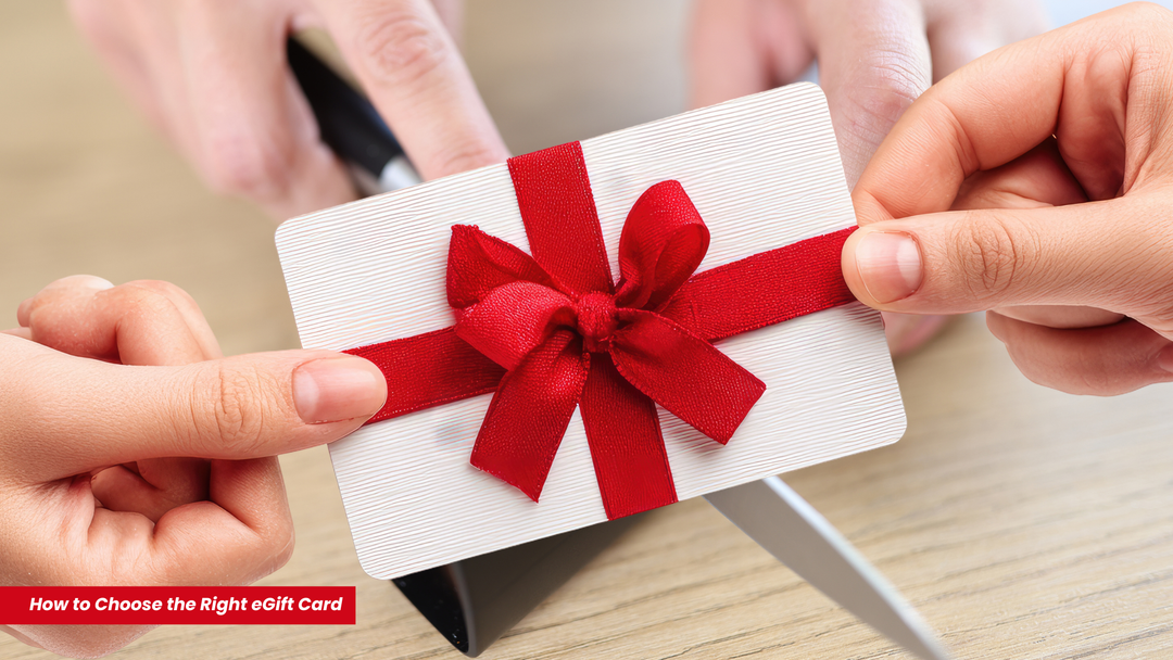 giftcard with a red ribbon