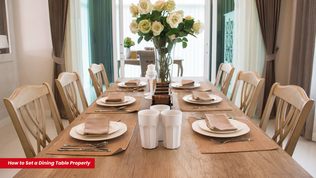 Setting Up a Dining Table Properly