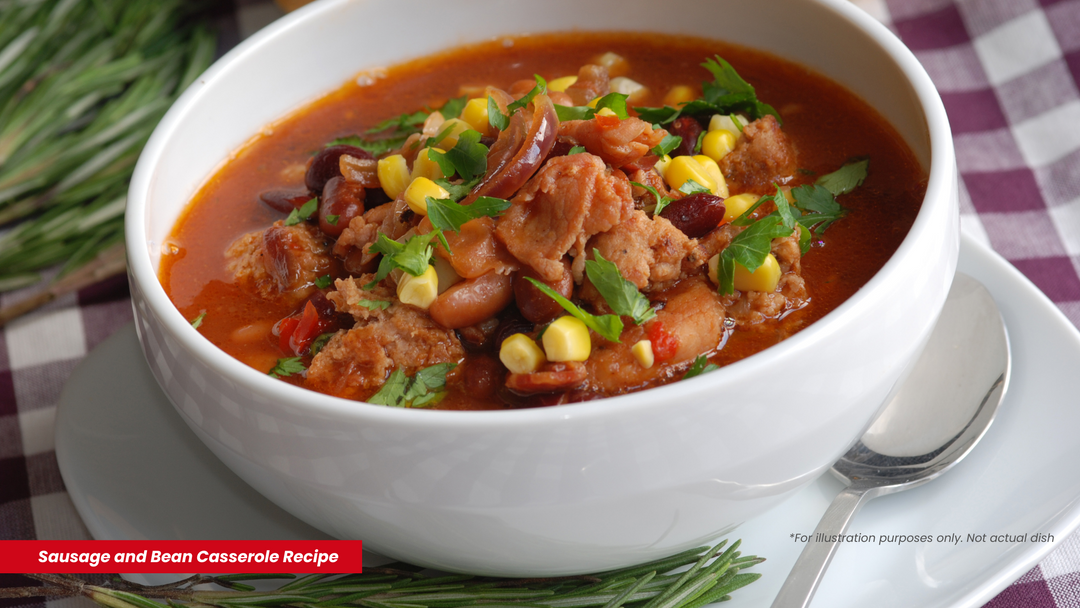 Sausage and Bean Casserole Recipe | King of Knives e-Store