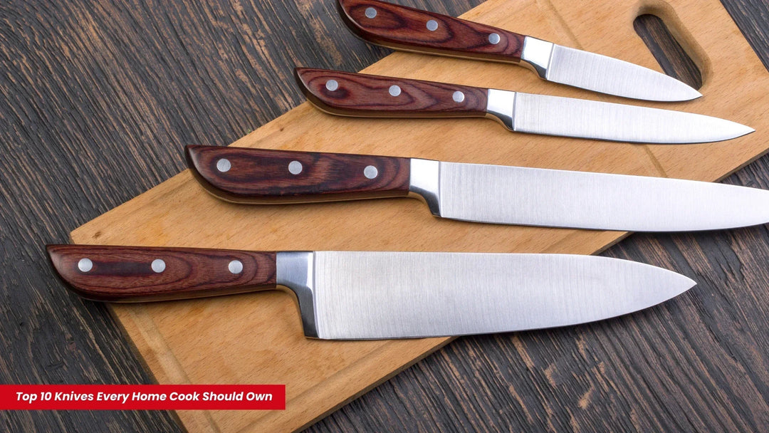 knives and a chopping board