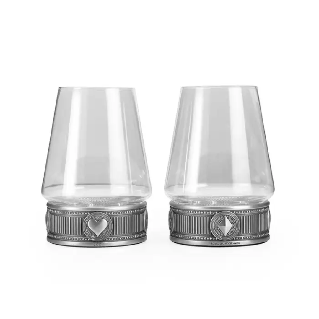 Royal Selangor ACE Ace Glass & Cooling Coaster Pair (30cL)