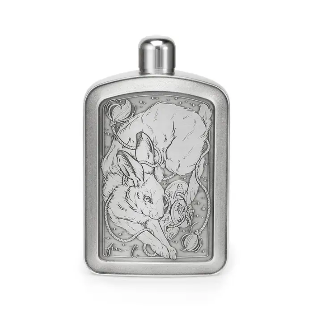 Royal Selangor INK Fin T Hare Hip Flask (15cL) (LE)