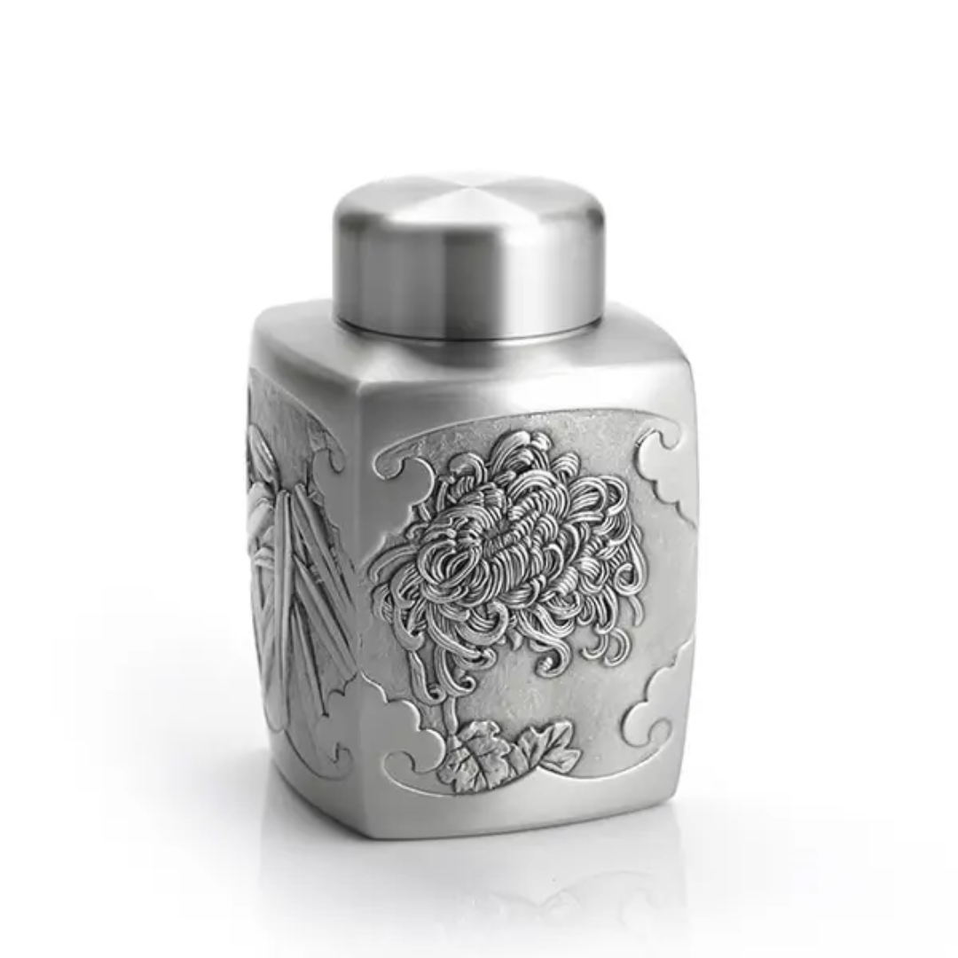 Royal Selangor Four Gentleman Tea Caddy - Medium