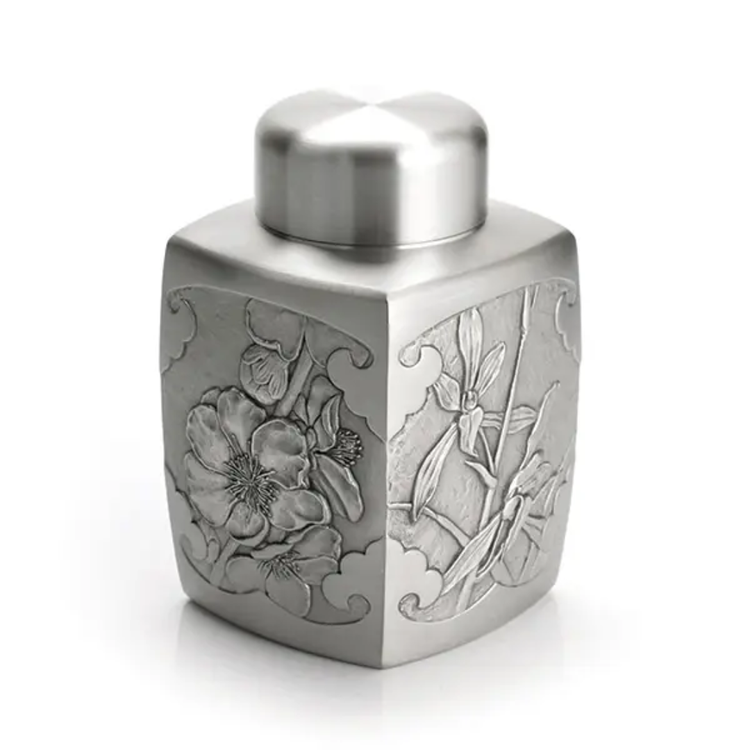 Royal Selangor Four Gentleman Tea Caddy - Large