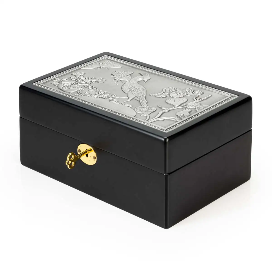Royal Selangor THE BRITISH MUSEUM Merian Jewellery Box - Black