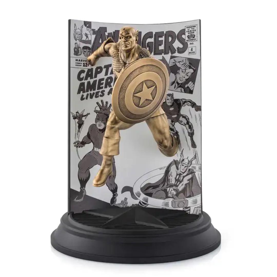 Royal Selangor Marvel (Limited Edition)- ** Gilt Captain America The Avengers #4 (LE)