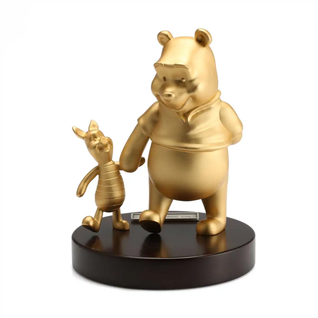 Royal Selangor Winnie The Pooh (limited Edition) Gilt Pooh & Piglet Figure (LE)
