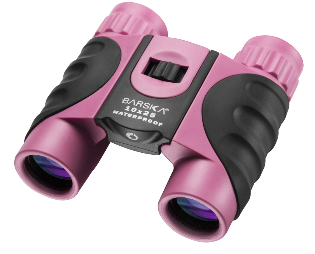 BARSKA 10x25 Waterproof Binoculars Blue – Compact Outdoor Optics