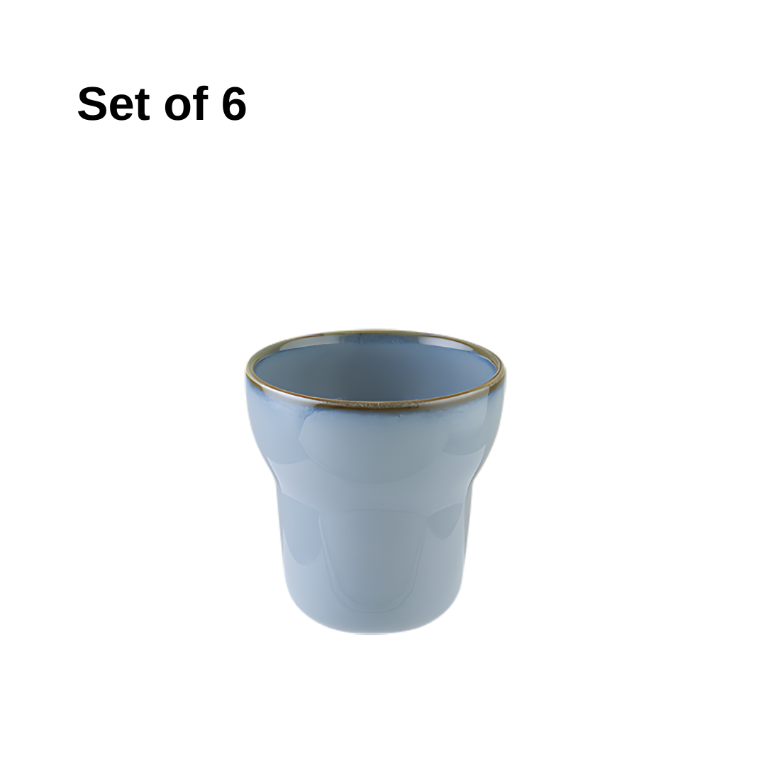 Bonna Sky Softline mug 300ml porcelain in soft sky blue, ergonomic handle, microwave and dishwasher safe, perfect for coffee, tea, or daily use at home, office, or cafés.