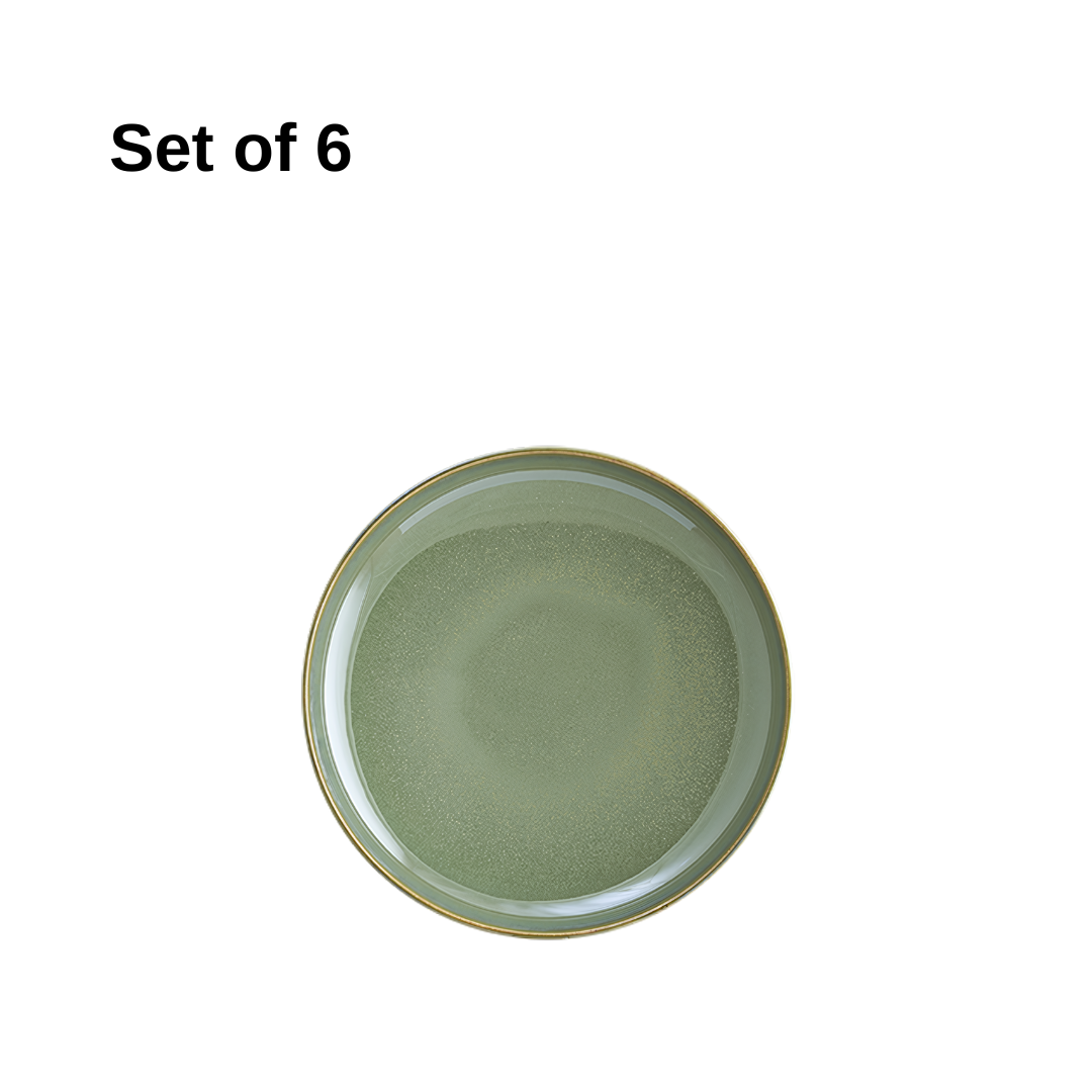 Bonna Sage Hygge pasta bowl 250x59mm porcelain with sage reactive glaze, durable and microwave-safe, perfect for pasta, rice, noodles, or hearty salads.