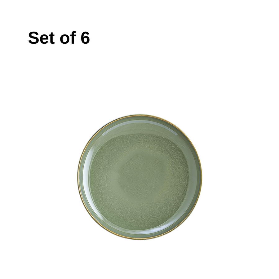Bonna Sage Hygge pasta bowl 250x59mm porcelain with sage reactive glaze, durable and microwave-safe, perfect for pasta, rice, noodles, or hearty salads.