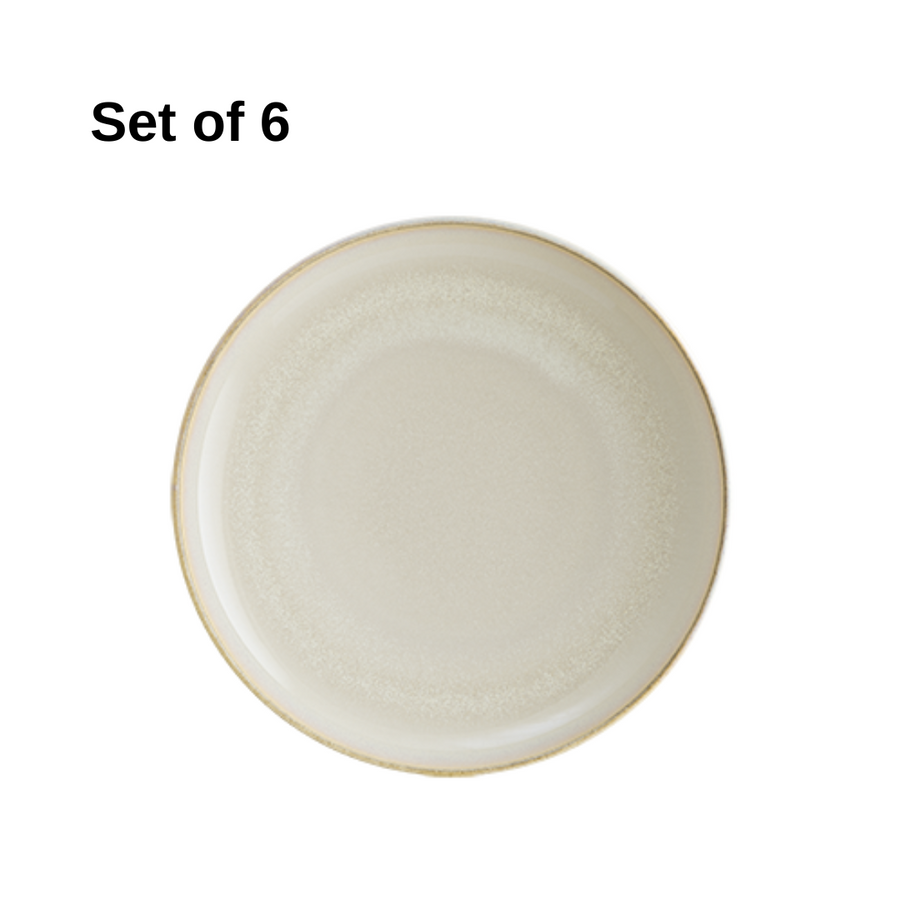 Bonna Sand Hygge pasta bowl 280x59mm porcelain set of 6 with reactive glaze, durable and microwave-safe, perfect for pasta, risotto, and mains.