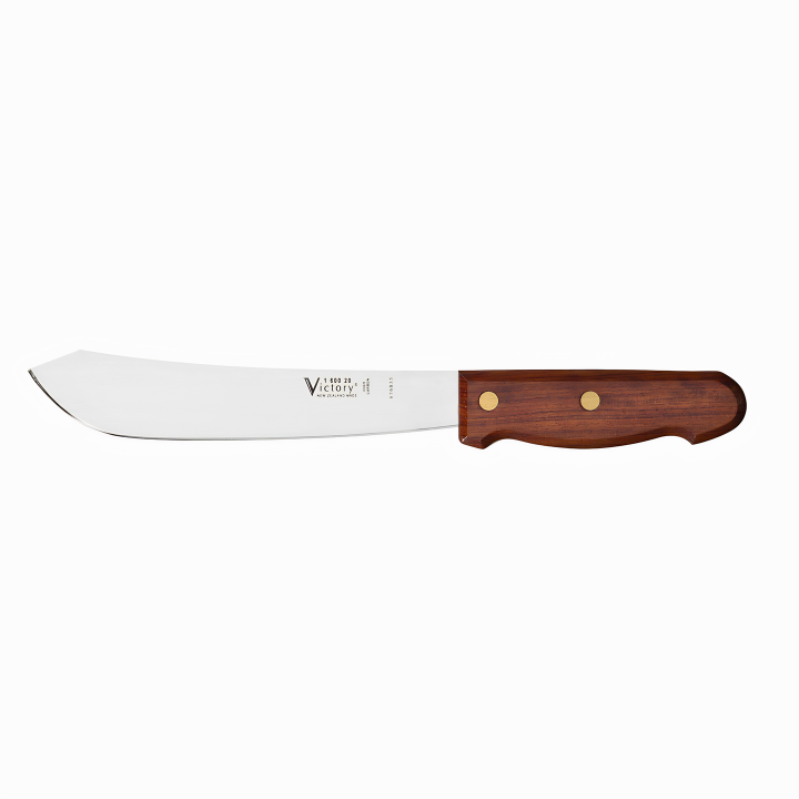 Victory 20cm carbon steel butchers knife wooden handle meat cutting knife New Zealand made