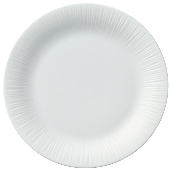 Noritake Conifere Cake Plate 16cm, with Bowl and Plates, white, stacked, Gold Spoon on top
