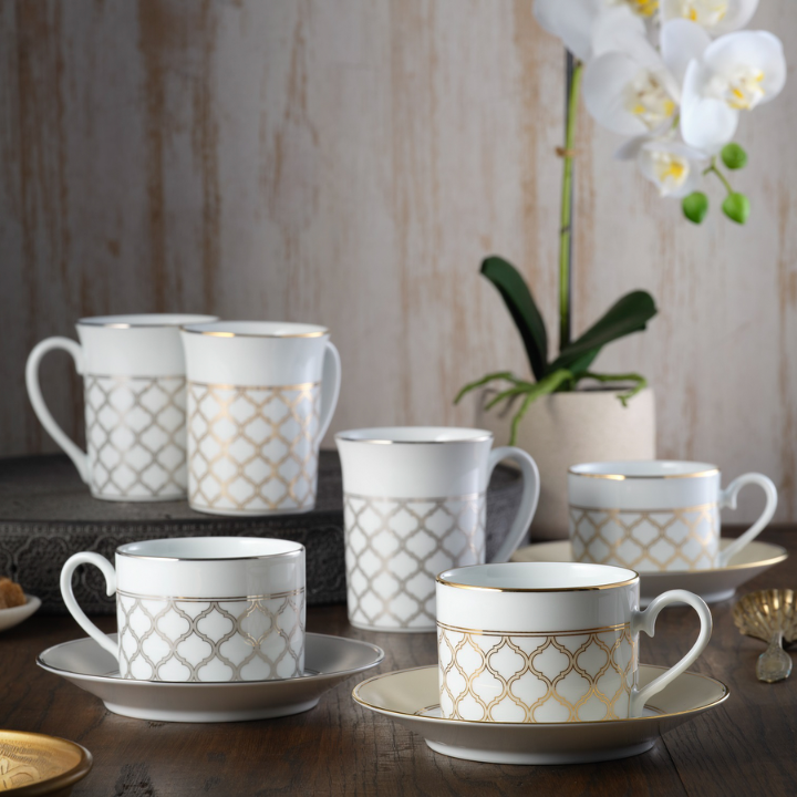 Noritake Eternal Palace Gold Fine Porcelain Cup & Saucer 225ml