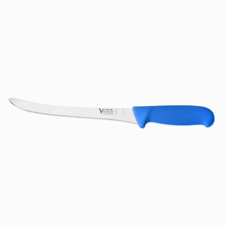 Victory 22cm filleting knife stainless steel blue ProGrip handle fish preparation knife