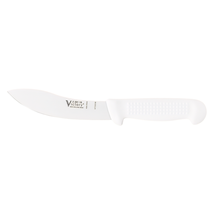 Victory 15cm sheep skinning knife stainless steel white handle utility meat processing knife