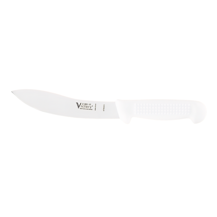 Victory 17cm sheep skinning knife stainless steel white handle meat processing knife