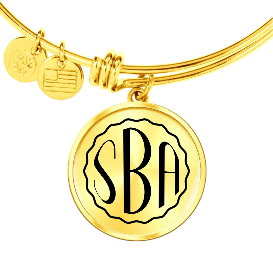 Personalised Circle Adjustable Bangle