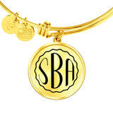 Personalised Circle Adjustable Bangle