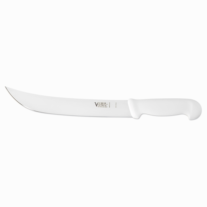 Victory 22cm steak knife stainless steel blade white plastic handle meat slicing knife