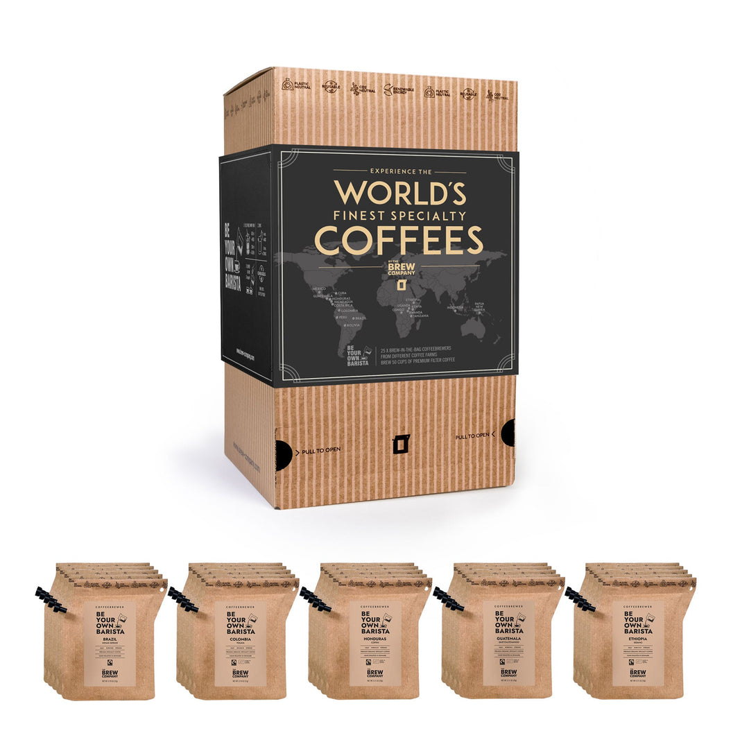 The Brew Company WORLD'S FINEST SPECIALTY COFFEE GIFT BOX 25 PCS
