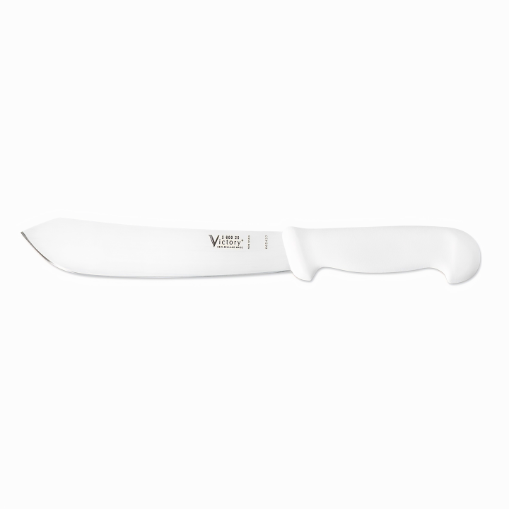 Victory Knives bullnose butcher knife 20cm stainless steel white handle meat cutting knife New Zealand