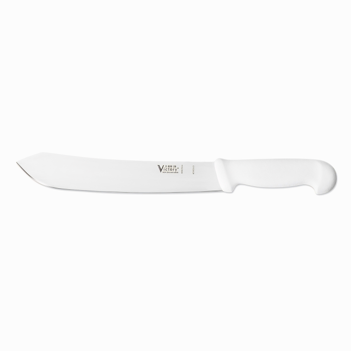 Victory Knives bullnose butcher knife 25cm white handle stainless steel meat cutting knife New Zealand