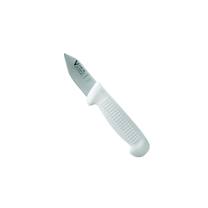 Victory Knives oyster knife 8cm single edge stainless steel white handle shucking knife New Zealand