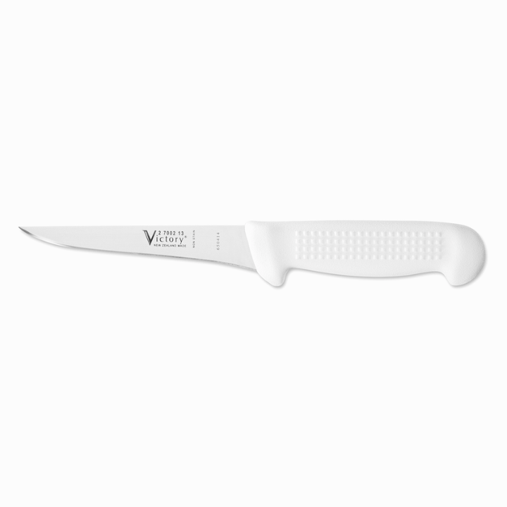 Victory Knives straight boning knife 13cm stainless steel white handle meat trimming knife New Zealand