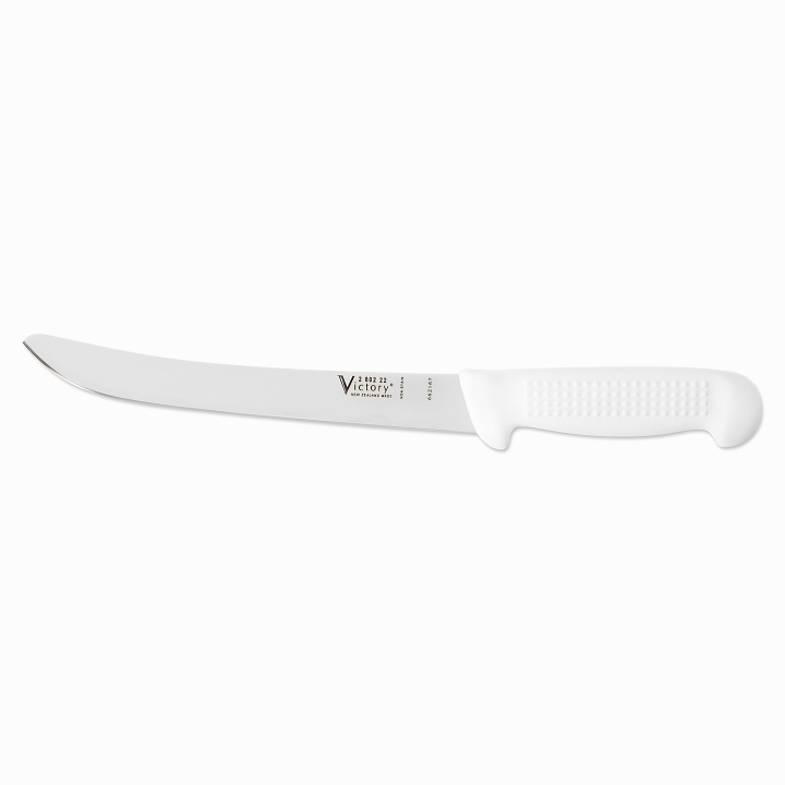 Victory Knives wide fish filleting knife 22cm stainless steel white handle rounded tip large fish filleting knife New Zealand